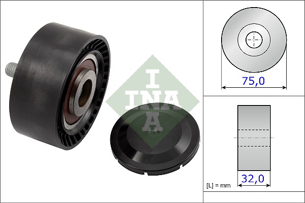 Geleiderol (poly) V-riem INA 532 0722 10