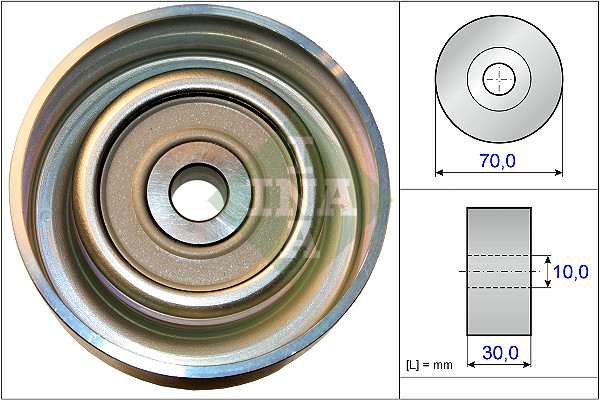 Geleiderol (poly) V-riem INA 532 0738 10