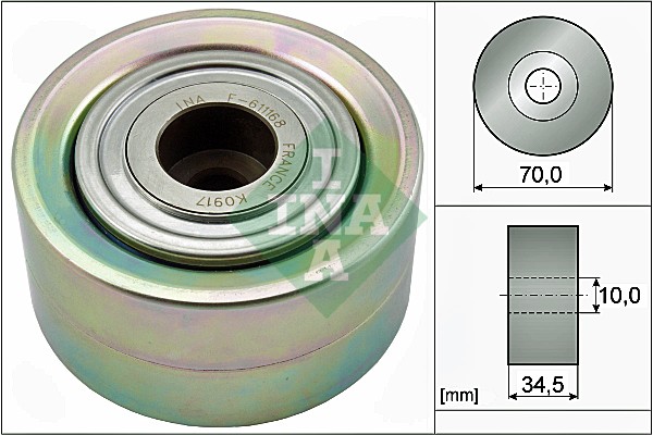 Geleiderol (poly) V-riem INA 532 0787 10