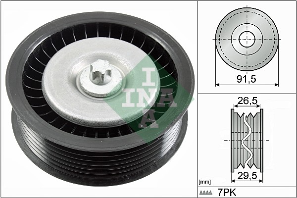 Geleiderol (poly) V-riem INA 532 0808 10