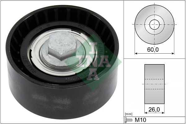 Geleiderol (poly) V-riem INA 532 0868 10