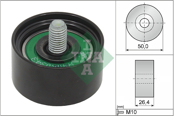 Geleiderol (poly) V-riem INA 532 0875 10