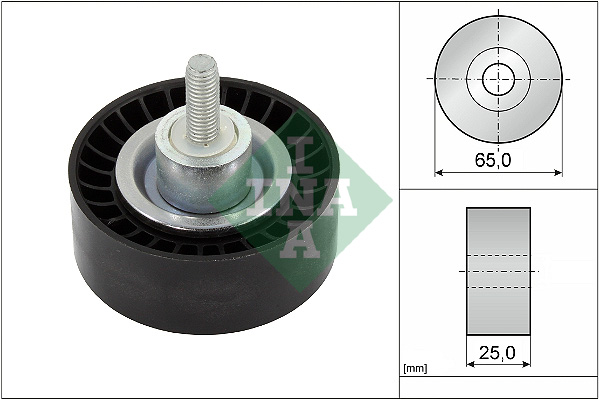 Geleiderol (poly) V-riem INA 532 0886 10