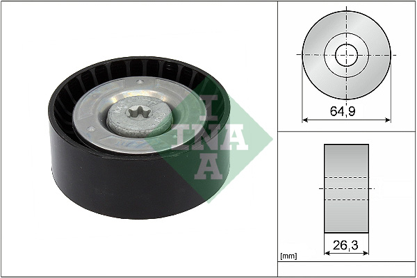 Geleiderol (poly) V-riem INA 532 0905 10