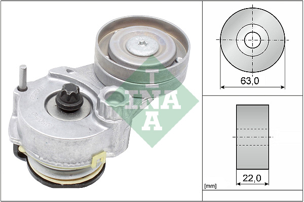 Spanner poly V-riem INA 534 0147 10