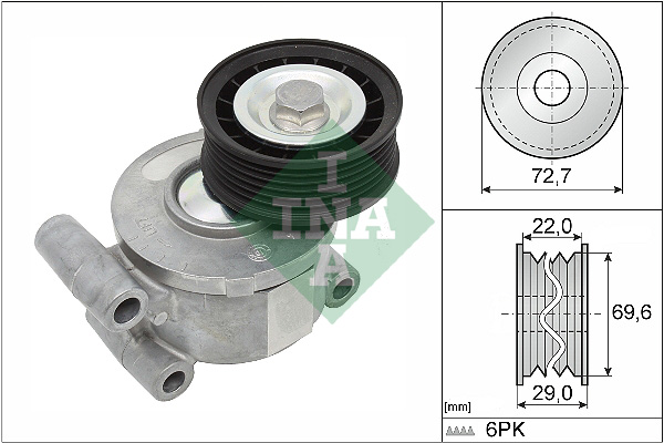 Spanner poly V-riem INA 534 0249 10