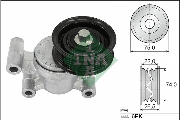 Spanner poly V-riem INA 534 0293 10