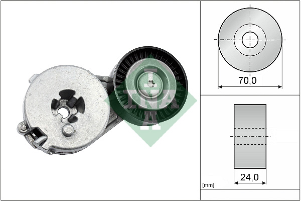 Spanner poly V-riem INA 534 0333 10