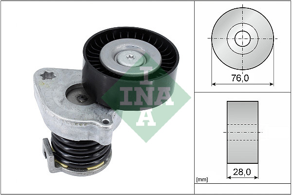 Spanner poly V-riem INA 534 0370 10