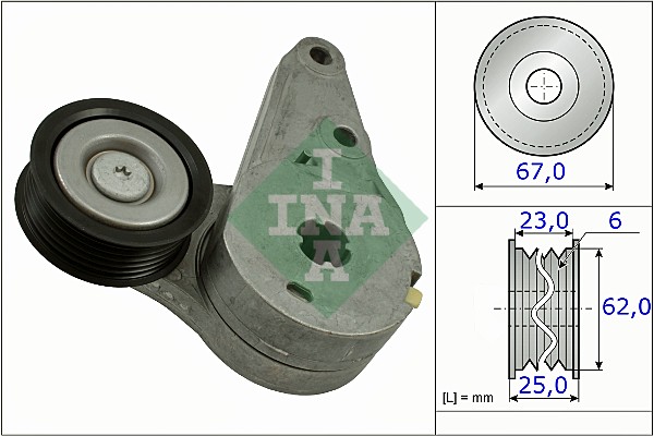 Spanner poly V-riem INA 534 0373 10