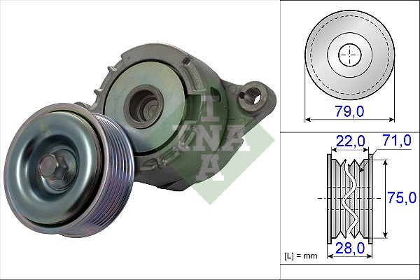 Spanner poly V-riem INA 534 0508 10