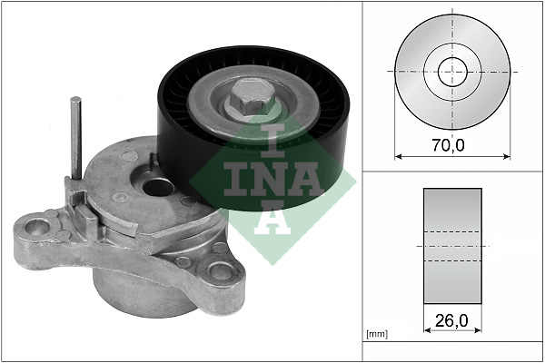 Spanner poly V-riem INA 534 0666 10