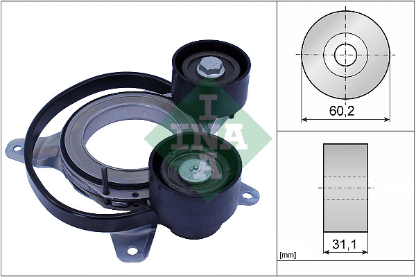 Spanner poly V-riem INA 534 0814 10