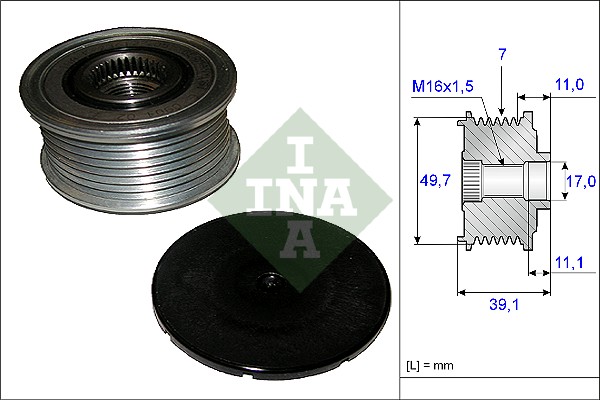 Vrijloop koppeling dynamo INA 535 0084 10