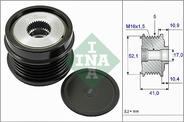 Vrijloop koppeling dynamo INA 535 0272 10