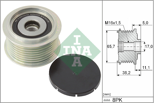 Vrijloop koppeling dynamo INA 535 0274 10