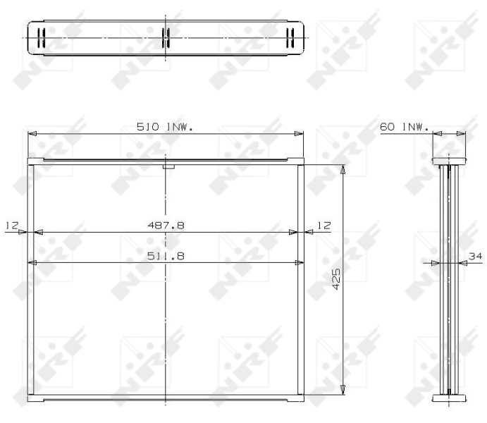 NRF Koelblok radiateur 13031