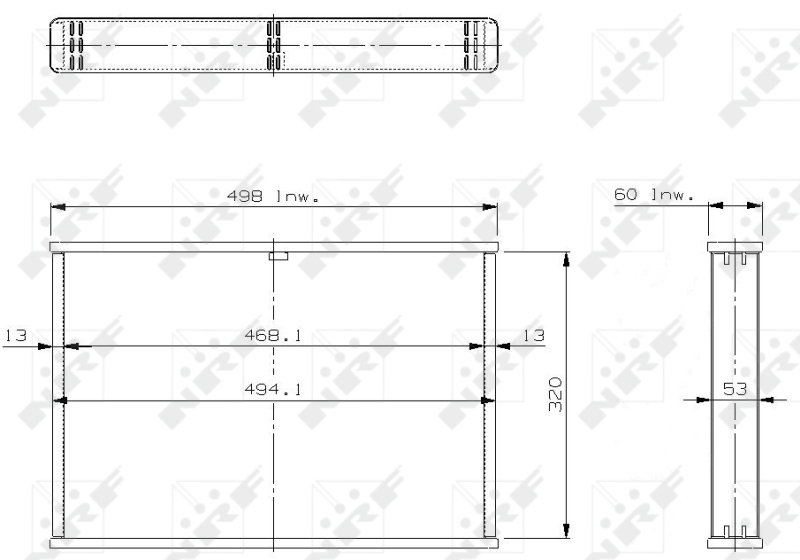 NRF Koelblok radiateur 13141