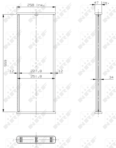 Koelblok radiateur NRF 13241