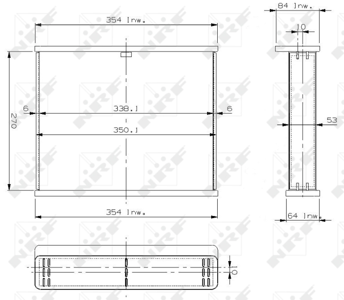 NRF Koelblok radiateur 13280