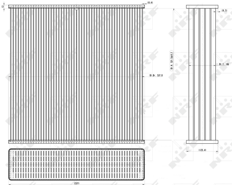 NRF Koelblok radiateur 13336