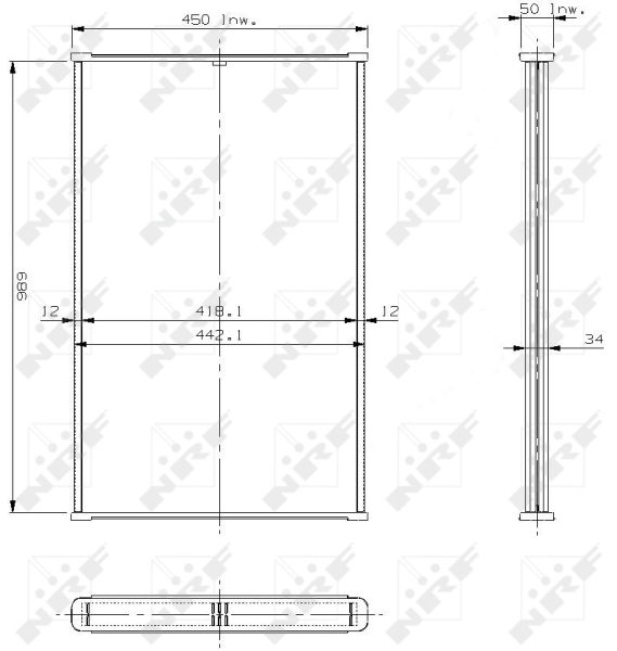 NRF Koelblok radiateur 13360