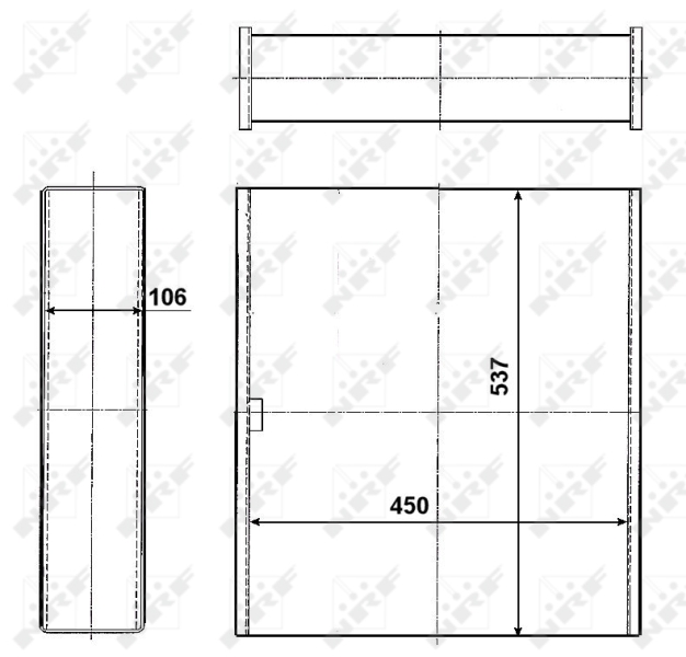 NRF Koelblok radiateur 13366