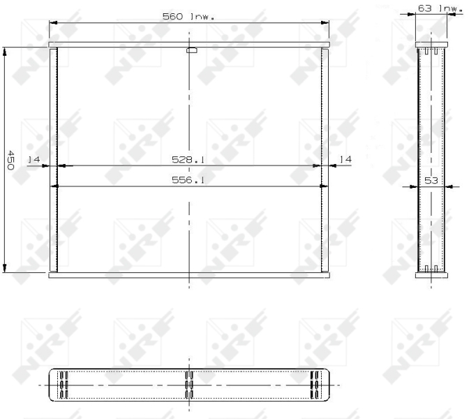 NRF Koelblok radiateur 13447