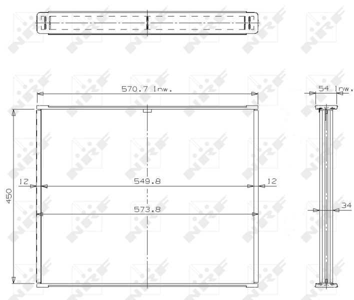 NRF Koelblok radiateur 14238