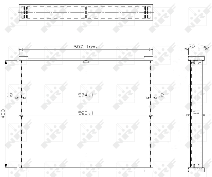 NRF Koelblok radiateur 14248