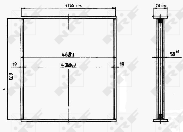 Koelblok radiateur NRF 14511