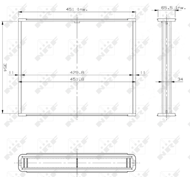 NRF Koelblok radiateur 14653