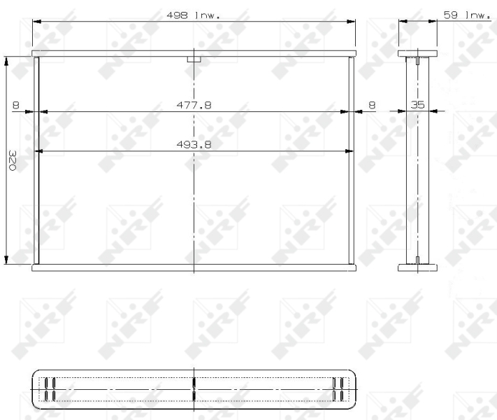 NRF Koelblok radiateur 14764