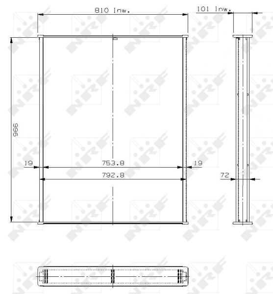 NRF Koelblok radiateur 14772