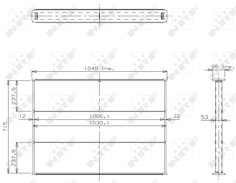 NRF Koelblok radiateur 14790