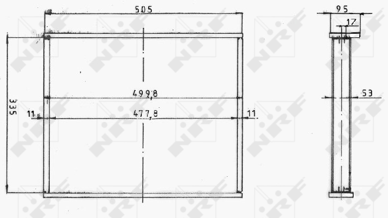 NRF Koelblok radiateur 14820