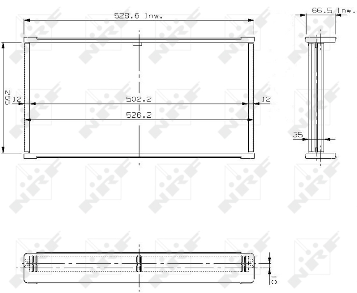 NRF Koelblok radiateur 17202