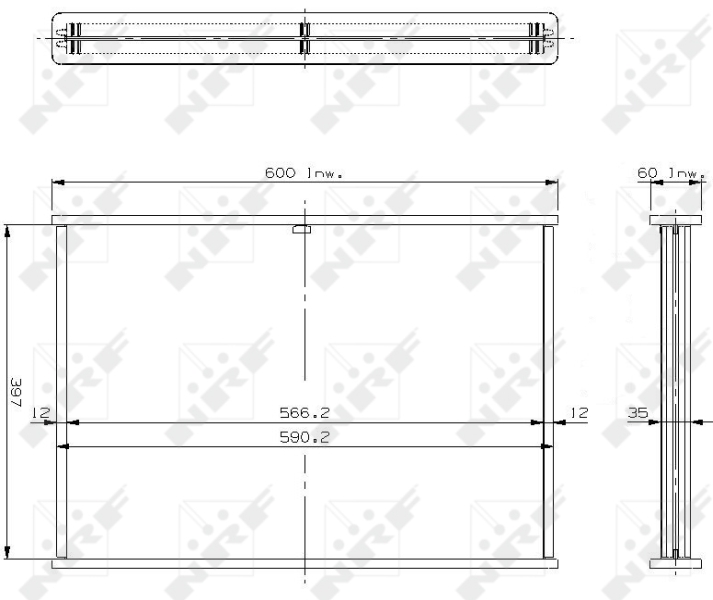 Koelblok radiateur NRF 17451