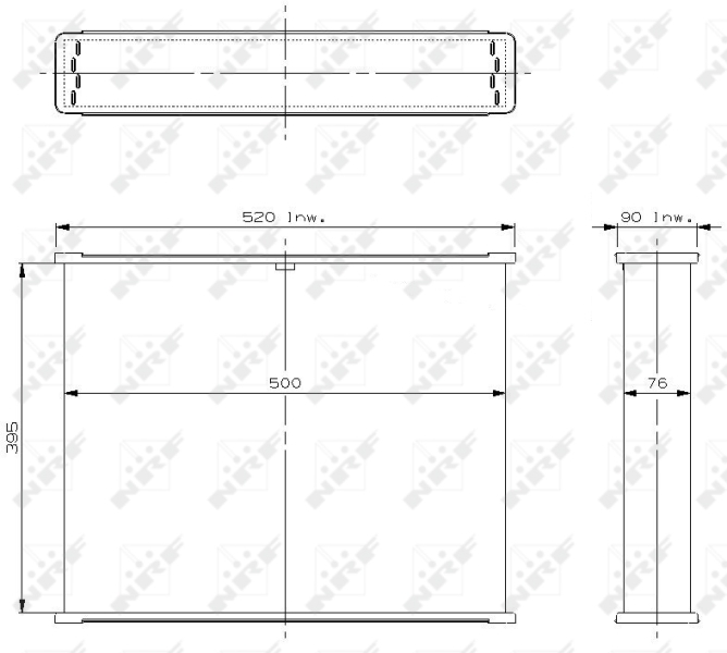 NRF Koelblok radiateur 2112