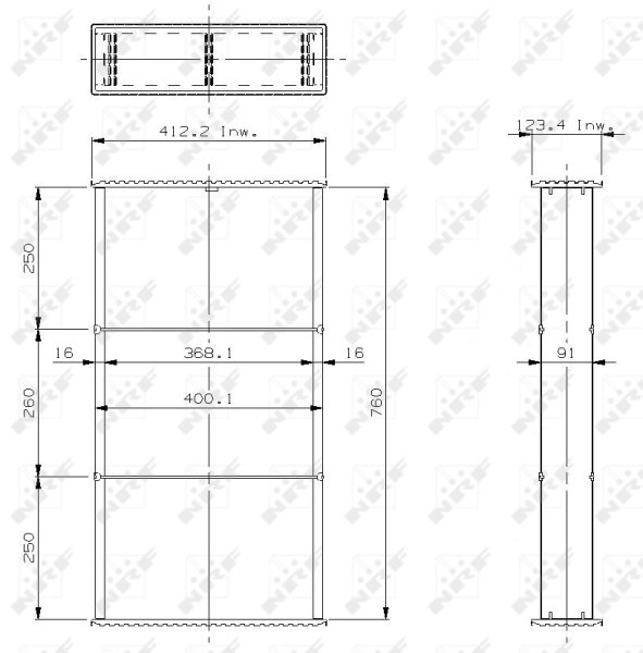 NRF Koelblok radiateur 23214