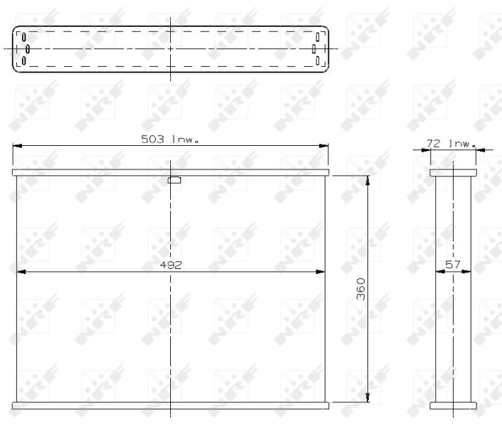 NRF Koelblok radiateur 2330