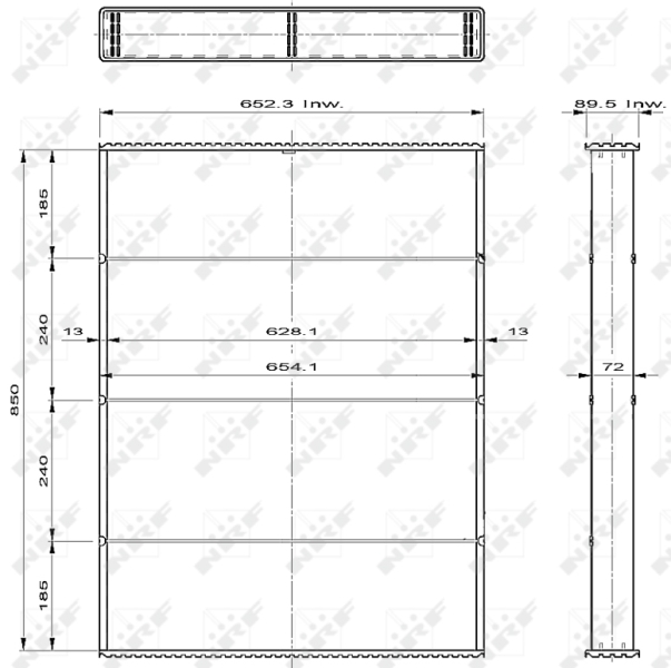 Koelblok radiateur NRF 23560