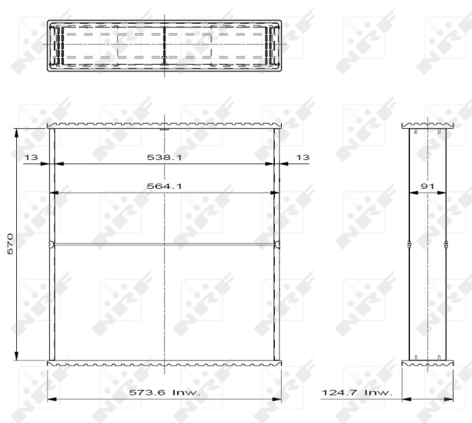 NRF Koelblok radiateur 23582