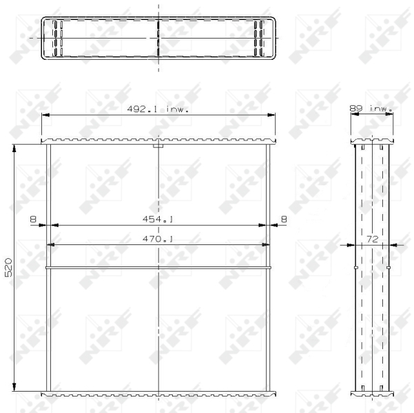 NRF Koelblok radiateur 24367