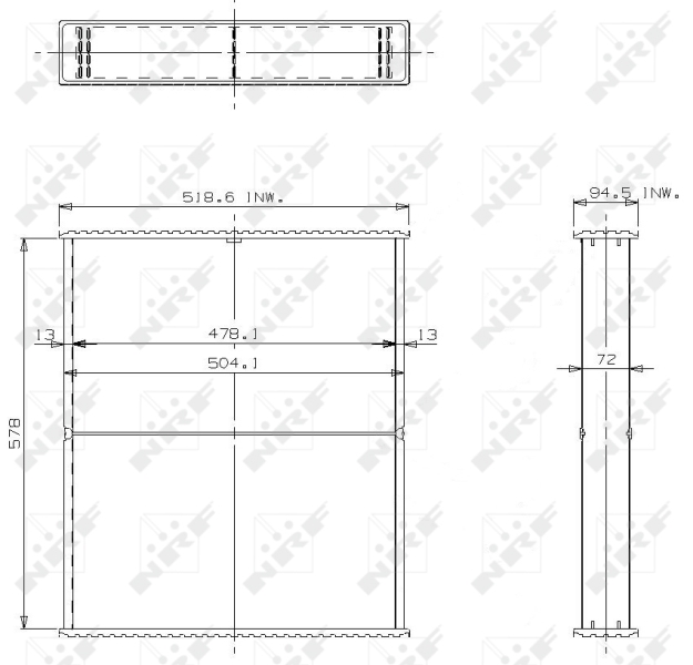 NRF Koelblok radiateur 24531