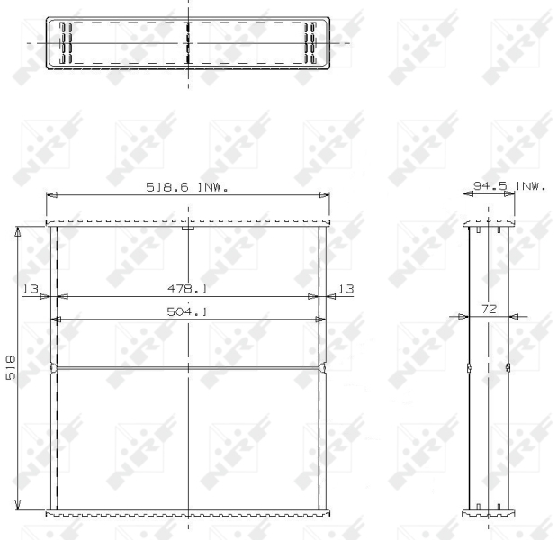 NRF Koelblok radiateur 24532