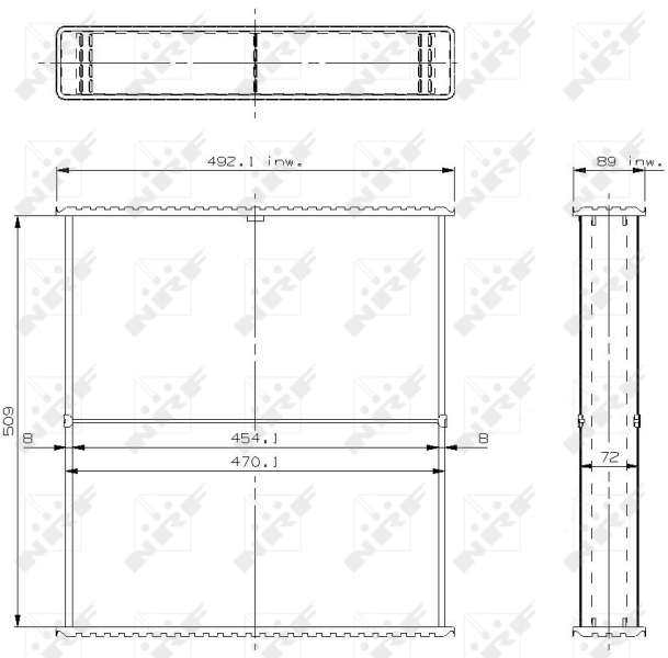 NRF Koelblok radiateur 24533