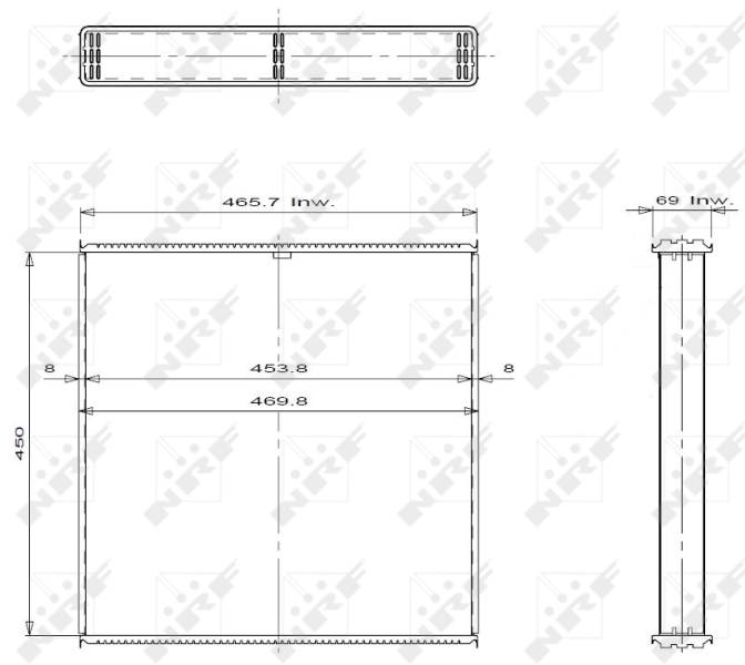 NRF Koelblok radiateur 27567