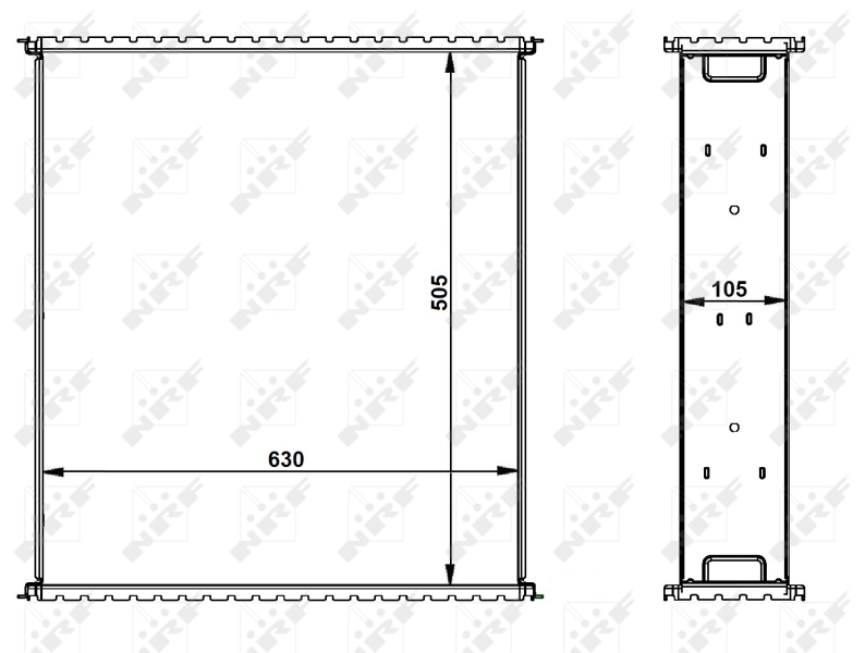 NRF Koelblok radiateur 29038