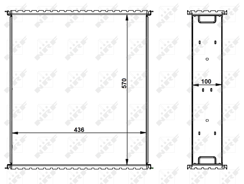 NRF Koelblok radiateur 29044